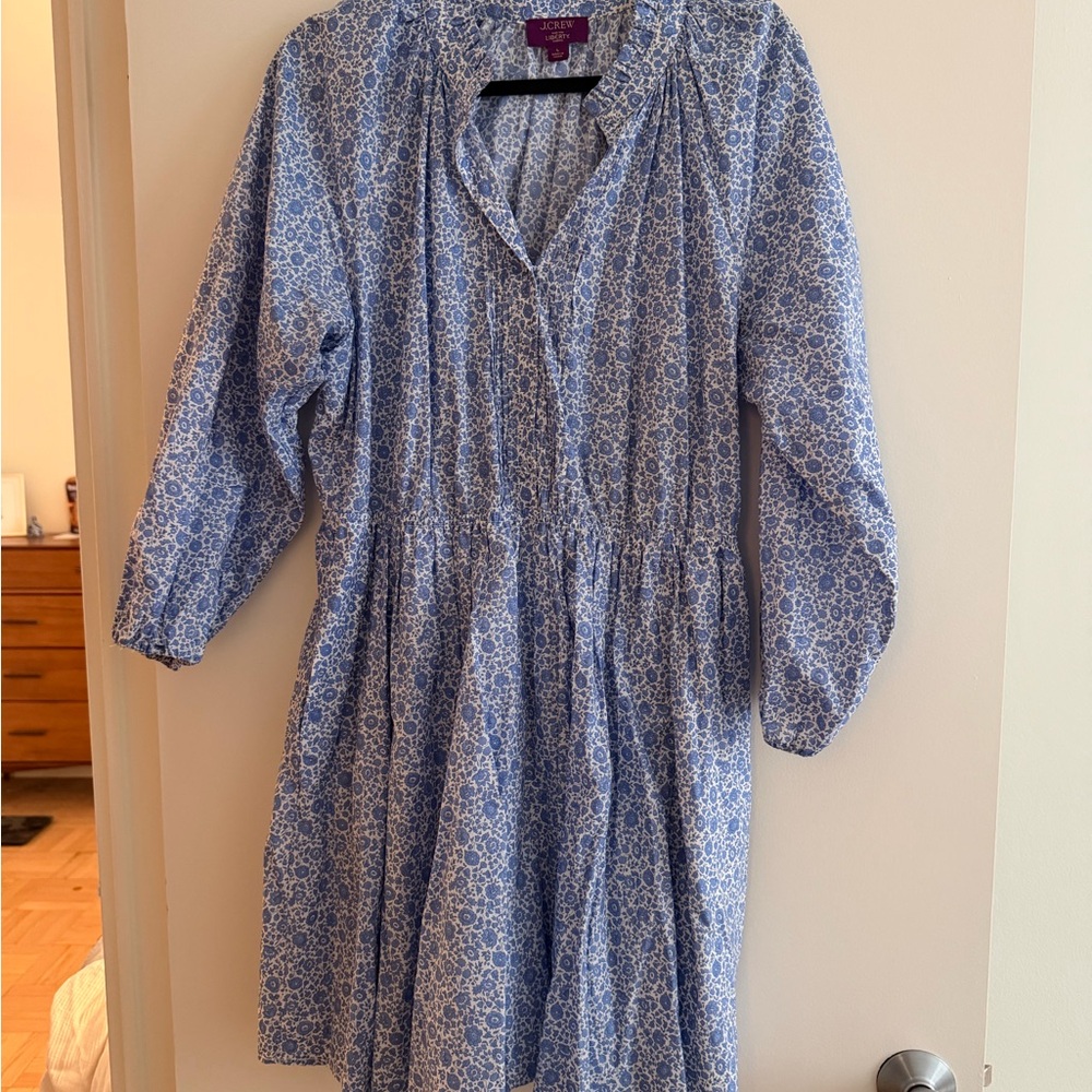 Liberty London x J Crew Floral Long-Sleeve Dress
